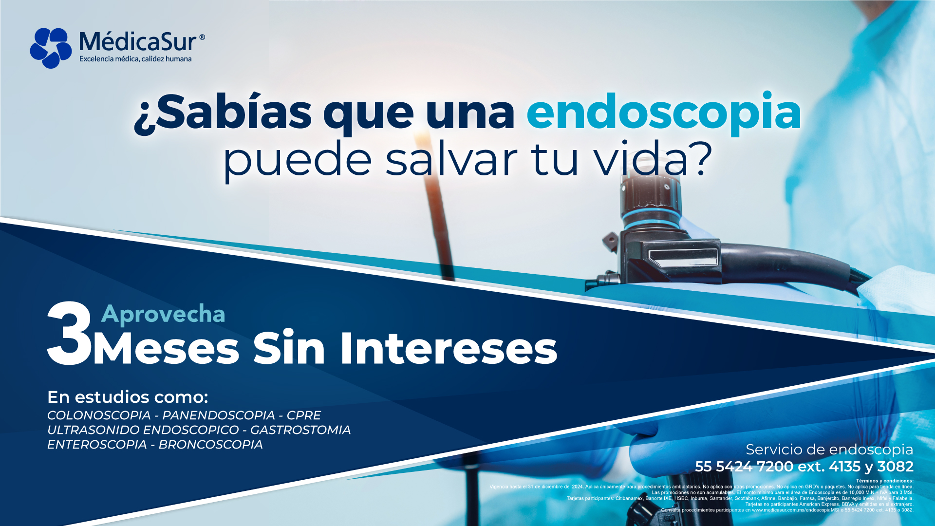 Aprovecha 3 meses sin intereses en edoscopia